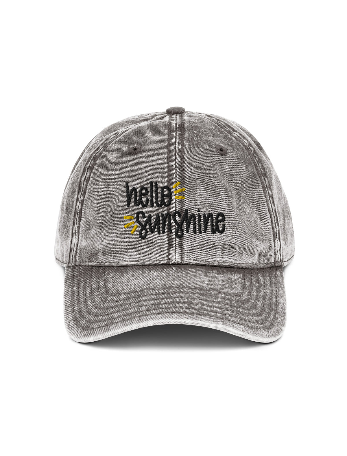 Hello Sunshine Embroidered Dad Hat