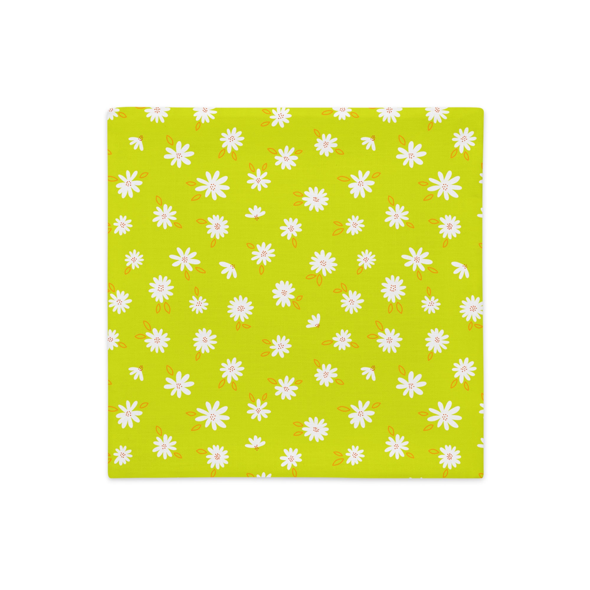 Limewire Daisy Dot Pillow Case (Double Sided Design)