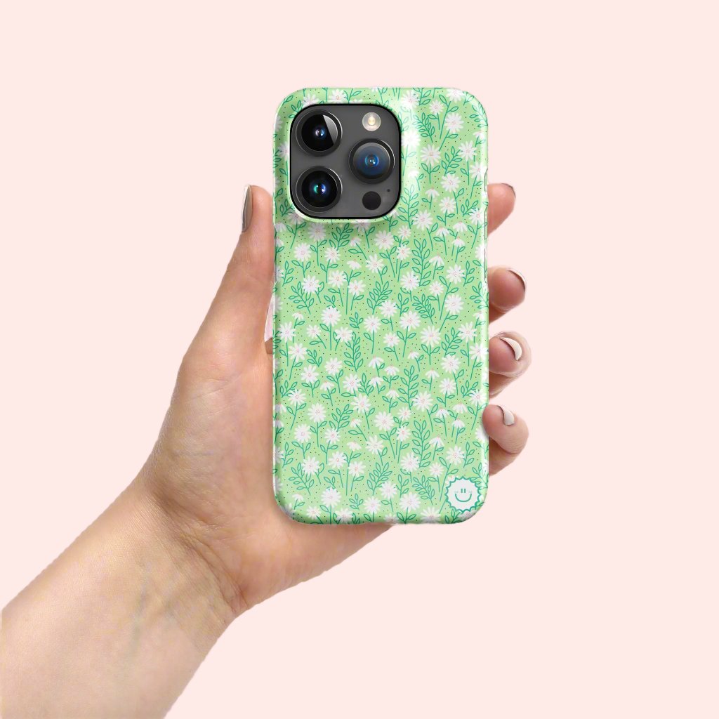 Peachy Keen Daisy Dot Snap Case for iPhone