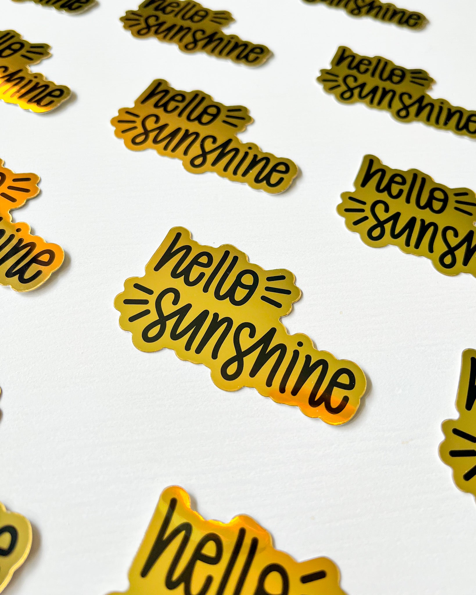 Hello Sunshine Metallic Sticker